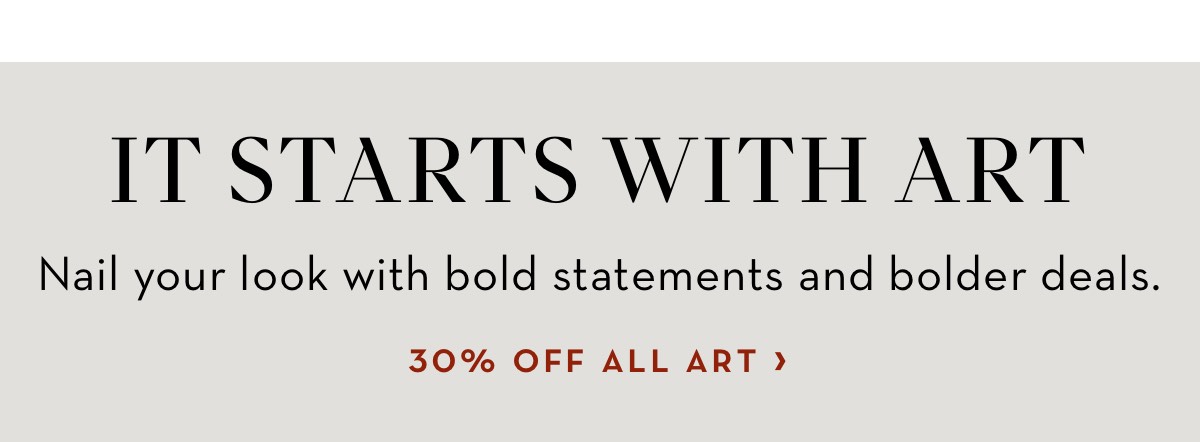30 Percent Off All Art