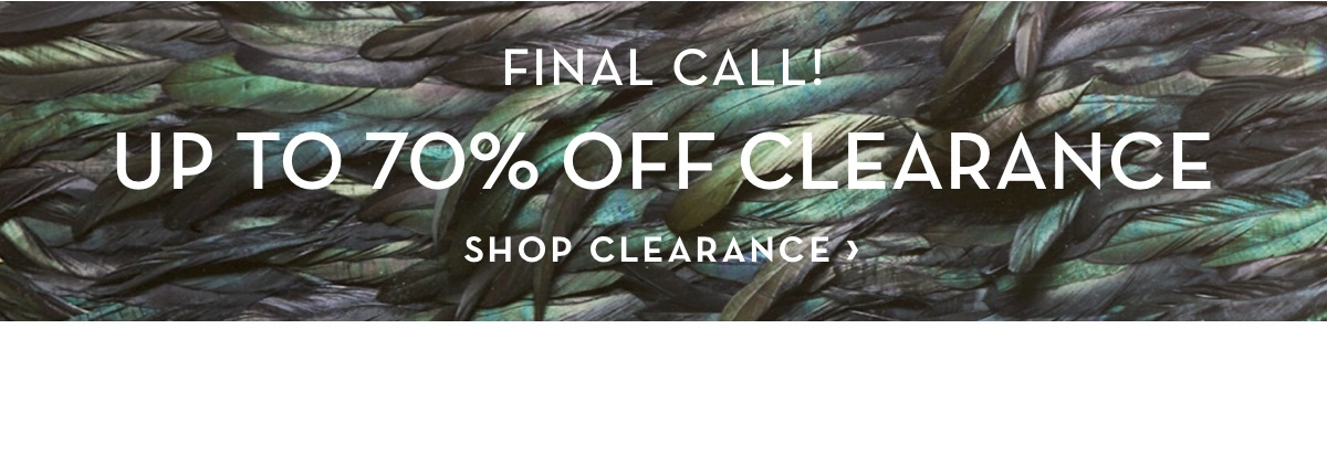 Clearance Up To 70 Percent Off
